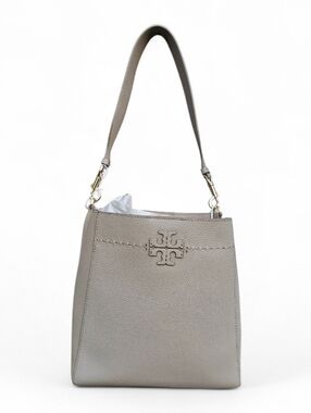 Tory Burch Mcgraw Pebbled Leather Shoulder Bag